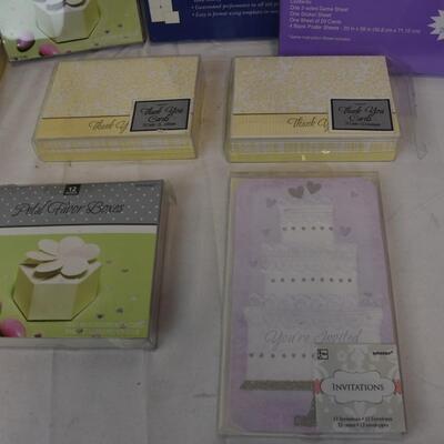 Our Wedding Journal, 4 Thank You Card Pack, Purple Wedding Invitations- New