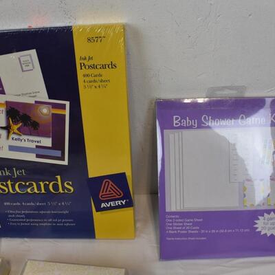 Our Wedding Journal, 4 Thank You Card Pack, Purple Wedding Invitations- New