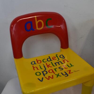 Rainbow Legs The Alphabet Chair and Small Table for Toddlers - New
