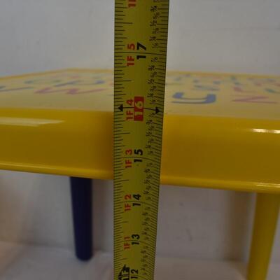 Rainbow Legs The Alphabet Chair and Small Table for Toddlers - New