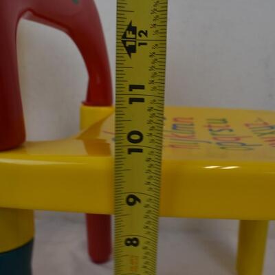 Rainbow Legs The Alphabet Chair and Small Table for Toddlers - New