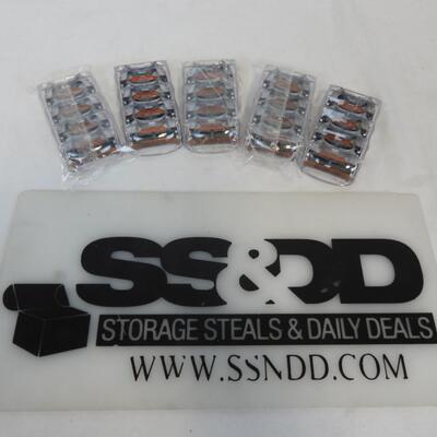 Qty 20 Razor Blade Refills. 4 Blades on each. Gray/Orange. No packaging - New