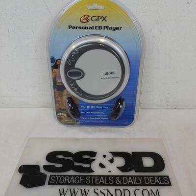 GPX Personal CD Player, with headphones - New