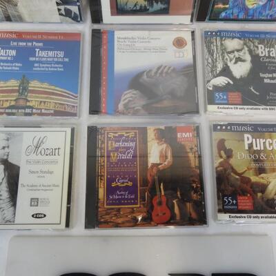 9 Music CDs: Classical Music: Ravel, Beethoven, Brahms, Mozart. All Sealed - New