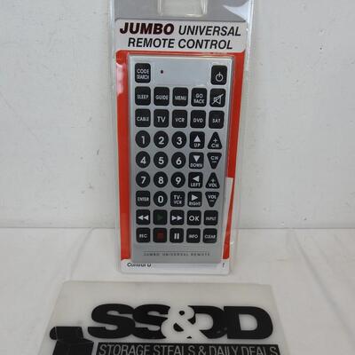 Jumbo Universal Remote Control 5" x 11" - New