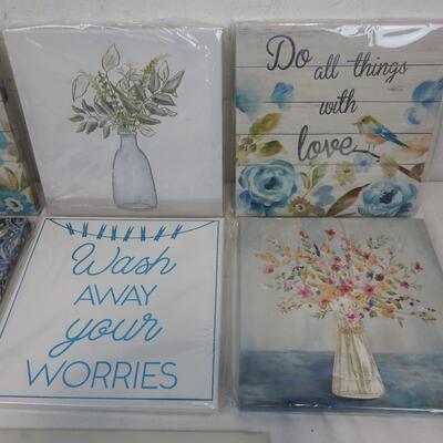 6 pc Canvas Art Prints 8