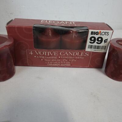 6+ Holiday Candles in Red, Green, & White - New