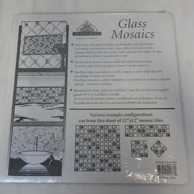 Qty 3 Glass Mosaics, 12