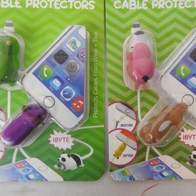 2 packages Bytes Cable Protectors (2 in each package) - New