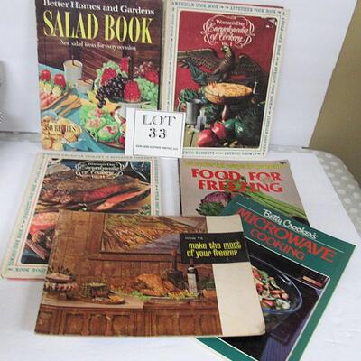 Lot of Vintage Cookbooks, Salads 1958, Women's Day 1966, More