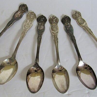 Vintage Silver Plate States Spoons Lot