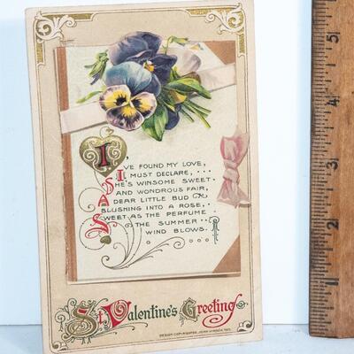 ANTIQUE VALENTINES POSTCARD
