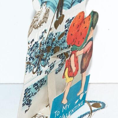 ANTIQUE - FLIP FRONT- VALENTINES CARD