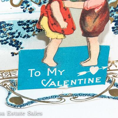 ANTIQUE - FLIP FRONT- VALENTINES CARD
