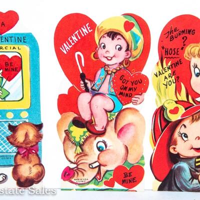 SET of 4 - 1950s VALENTINES