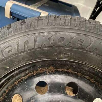 Set of four studded snow tires, 225/60R17 99T