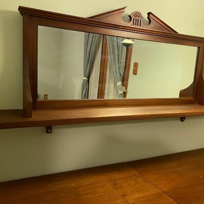 Vintage mirror with shelf