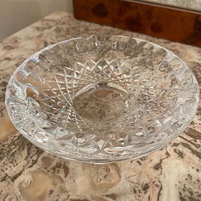 Lot 269 Waterford Crystal Glass Ashtray & Vase Etched Mark