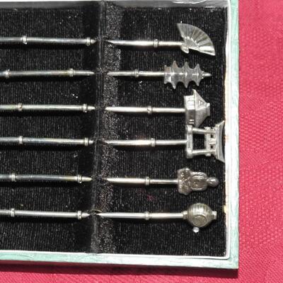 Silver ice tea spoons