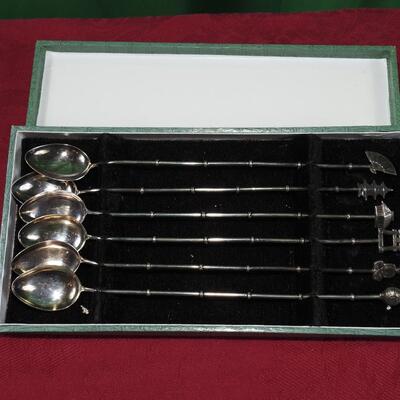 Silver ice tea spoons