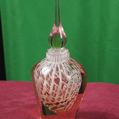 Beautiful art glass perfume bottle