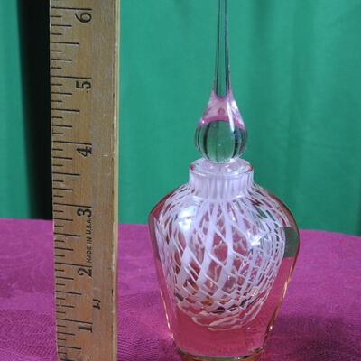 Beautiful art glass perfume bottle