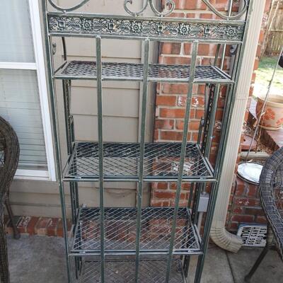 Metal collapsible bookcase