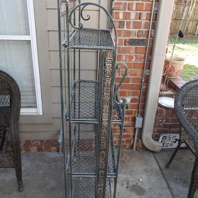 Metal collapsible bookcase