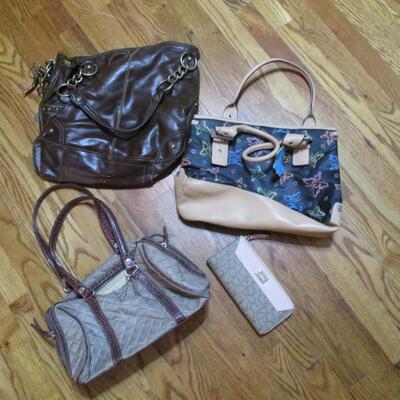 Variety Of Handbags & A Wallet - Calvin Klein - OXOX = Liz Claiborne - Kathy Zeeland