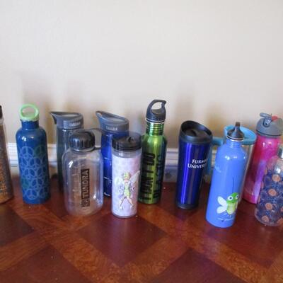 A Collection Of Water Bottles