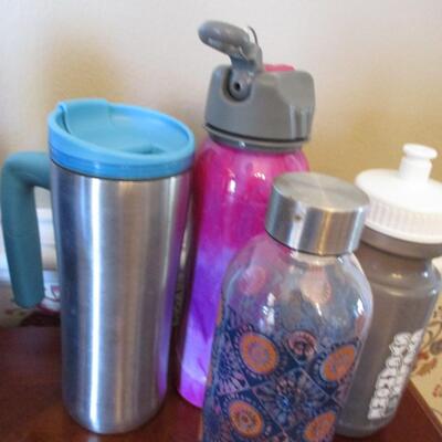 A Collection Of Water Bottles