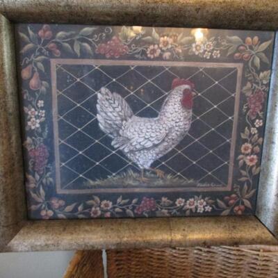 Home Decor - Baskets - Rooster Picture Artist Kimberly Poloson - Dream Catcher