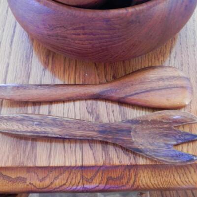 LOT 63  WOODEN BOWL S