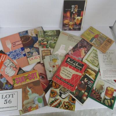 Lot of Vintage Cookbooklet and Pamphlets, 1940s-80s