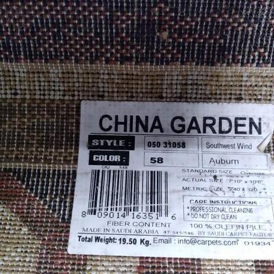 LOT 72  CHINA GARDEN  AREA RUG