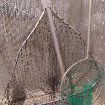 LOT 79  TWO LARGE FISHING NETS