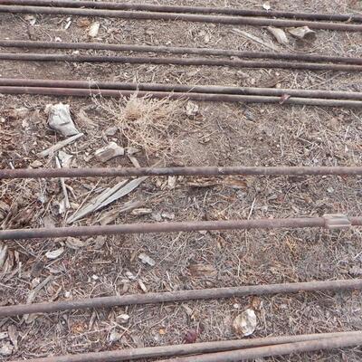 LOT 119 METAL POLES FOR FENCING