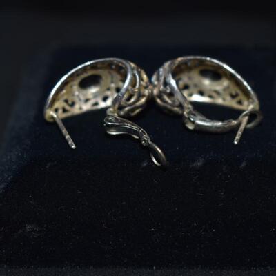 Filigree silver earrings