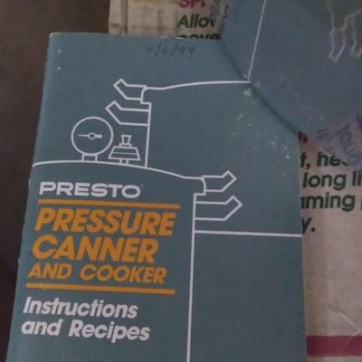 LOT 87  PRESTO PRESSURE CANNER AND SLAINLESS SLEEL POT