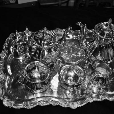 Wilcox Du Barry Floral Coffee/Tea Service