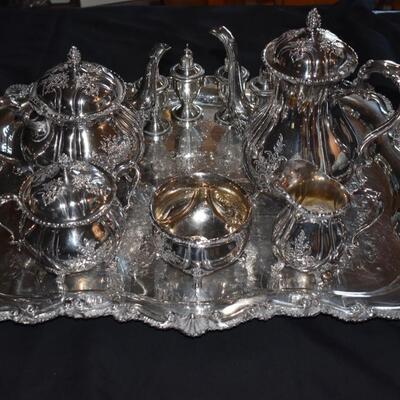 Wilcox Du Barry Floral Coffee/Tea Service