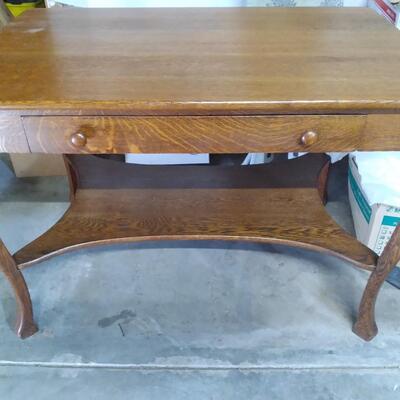 LOT 91  WOODEN TABLE/DESK