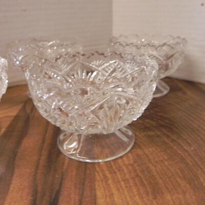 LOT  109   LEAD CRYSTAL DESERT CUPS