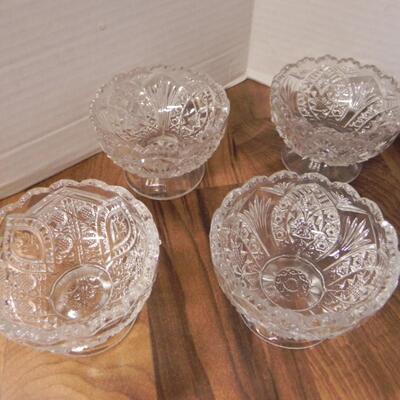 LOT  109   LEAD CRYSTAL DESERT CUPS