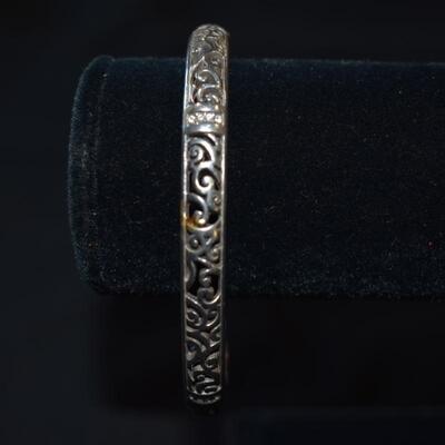 Filigree bangle bracelet