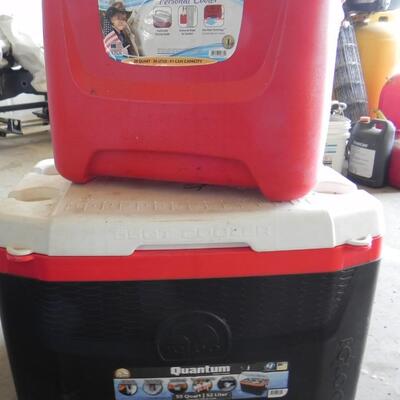LOT   TWO COOLERS