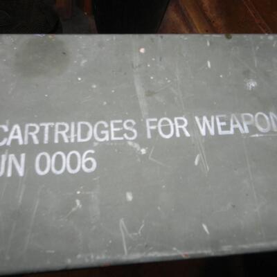LOT 153  AMMUNITION BOX