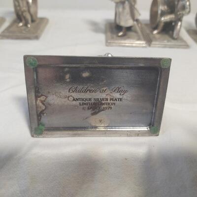 "Children At Play" Napkin Ring Holders