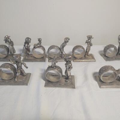 "Children At Play" Napkin Ring Holders
