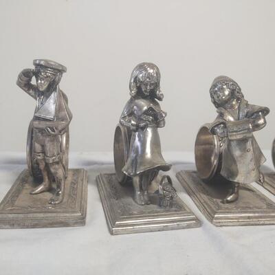 "Children At Play" Napkin Ring Holders